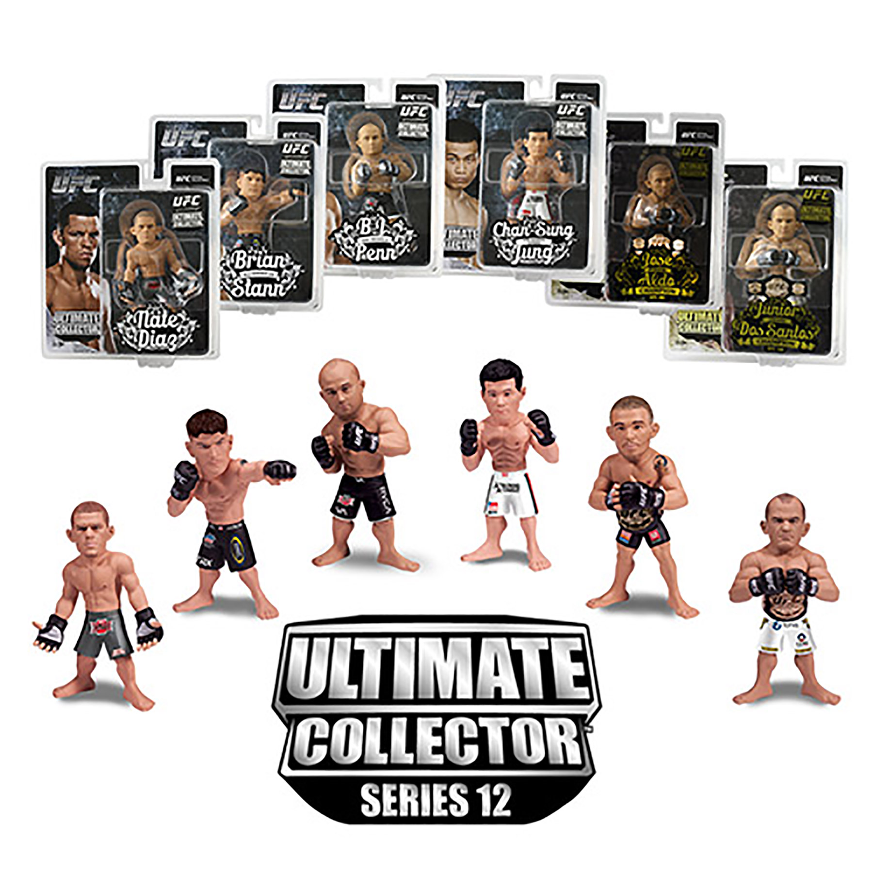 Toy - UFC - Ultimate Collector - Series 12 - 6 Pack (1 each of Nate Diaz, B...