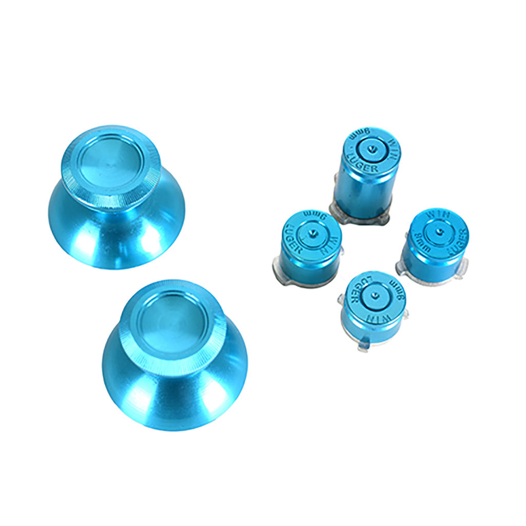 Xbox One - Repair Part - Aluminum Buttons & Analog Sticks - Blue (Game Bully)