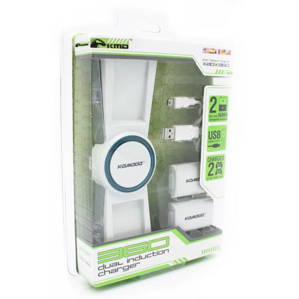 Xbox 360 - Charger - Dual Induction Charger - White (KMD)