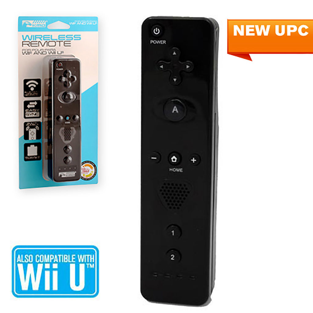 Wii/Wii U - Controller - Wireless - Remote - Black (KMD)
