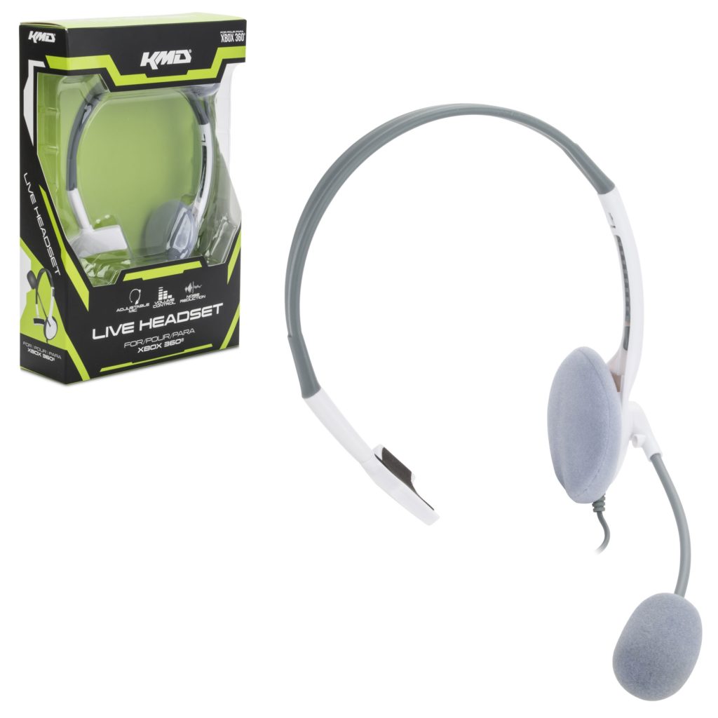Xbox 360 - Headset - Live Chat Headset with Mic - White - Small (KMD)