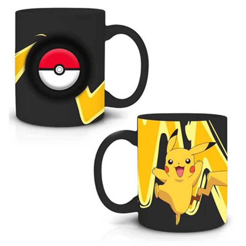 Novelty - Ceramic Mugs - Pokemon - Pikachu Spinner - 2PK Set